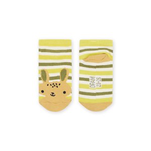 Βρεφικές Κάλτσες Unisex Yellow/Green Stripes Rabbit