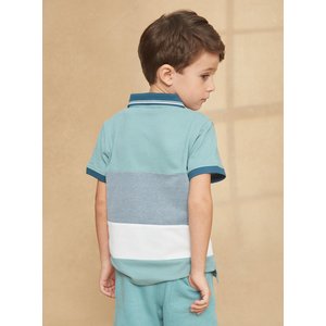 Παιδική Μπλούζα Πόλο για Αγόρια Turquoise