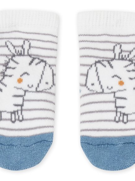 Βρεφικές Κάλτσες για Νεογέννητο Unisex White Zebra