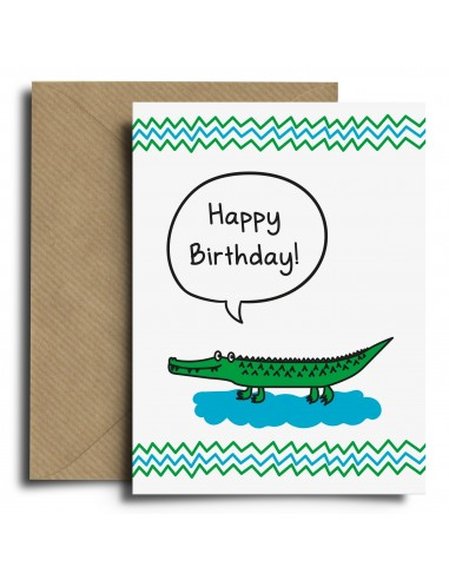 Ευχετήρια Κάρτα Happy Birthday Dino