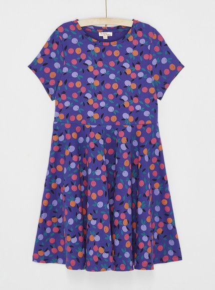 Παιδικό Κοντομάνικο Φόρεμα για Κορίτσια Purple Apples