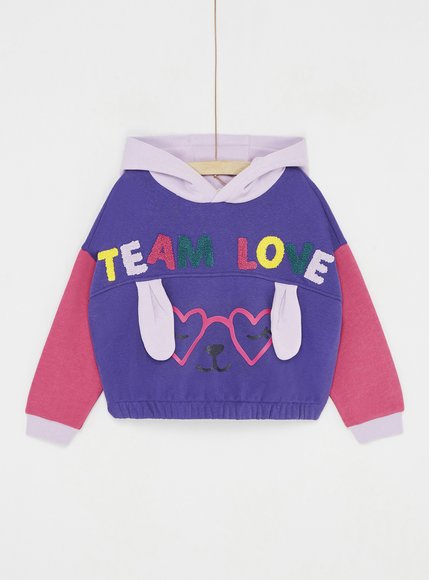 Παιδικό Φούτερ για Κορίτσια Multicolour Team Love