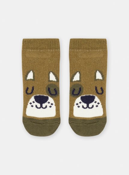 Βρεφικές Κάλτσες για Αγόρια Khaki Bear