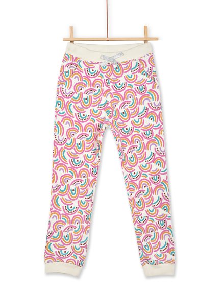 Παιδικό Παντελόνι Φόρμας για Κορίτσια Gray Rainbow