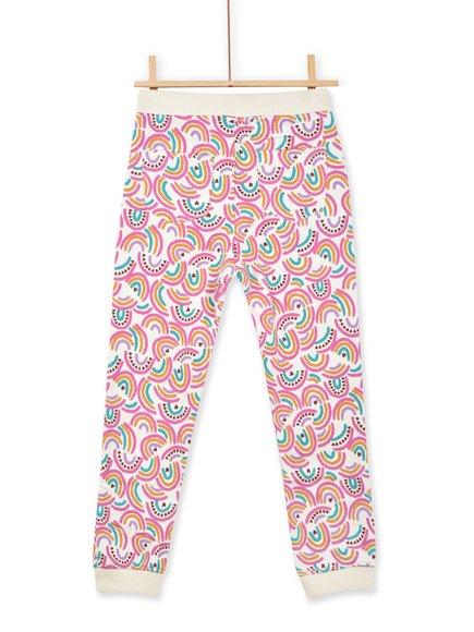 Παιδικό Παντελόνι Φόρμας για Κορίτσια Gray Rainbow