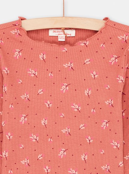 Παιδική Μακρυμάνικη Μπλούζα για Κορίτσια Peach Dandellion