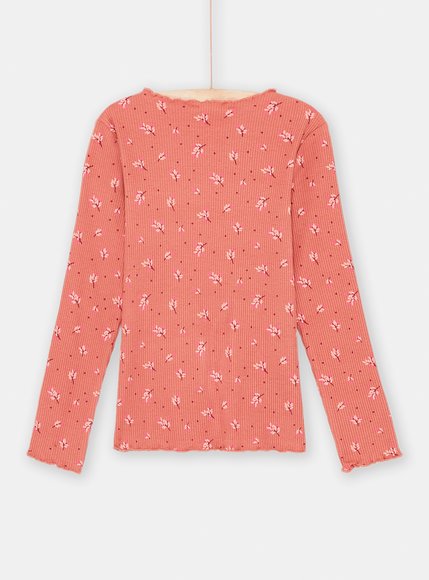 Παιδική Μακρυμάνικη Μπλούζα για Κορίτσια Peach Dandellion