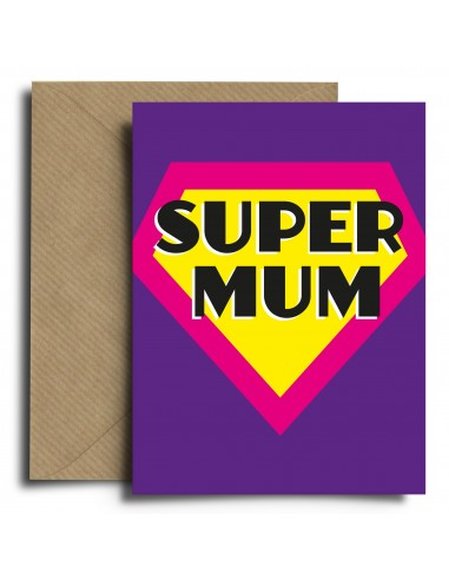 Ευχετήρια Κάρτα Super Mum