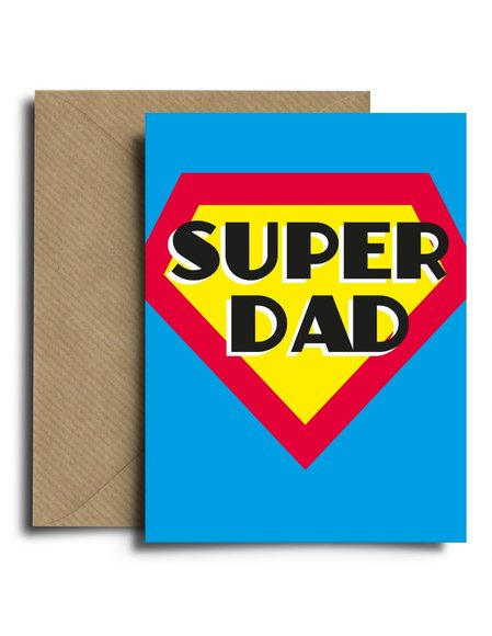 Ευχετήρια Κάρτα Super Dad