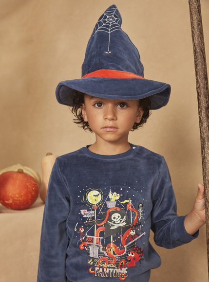 Παιδικές Μακρυμάνικες Πιτζάμες Halloween για Αγόρια Sergent Major Blue Pirate