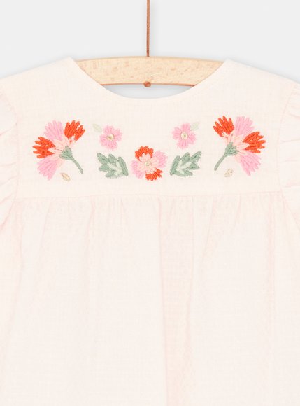 Βρεφική Μακρυμάνικη Μπλούζα για Κορίτσια Light Pink Flowers