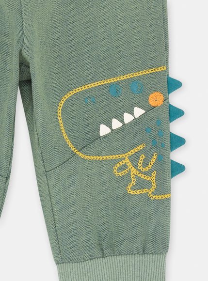 Βρεφικό Παντελόνι για Αγόρια Khaki 3D Dino