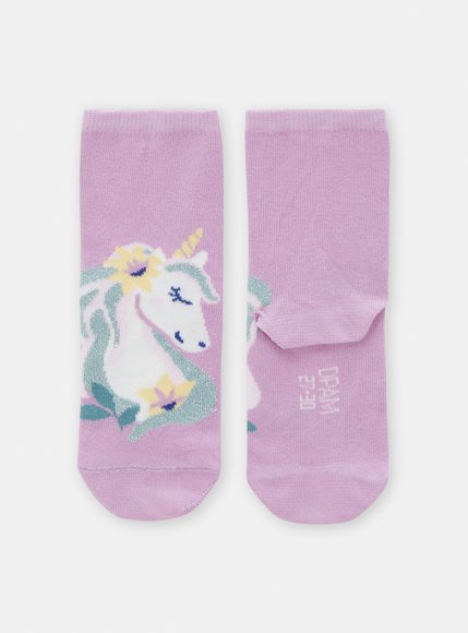 Παιδικές Κάλτσες για Κορίτσια Μωβ Unicorn
