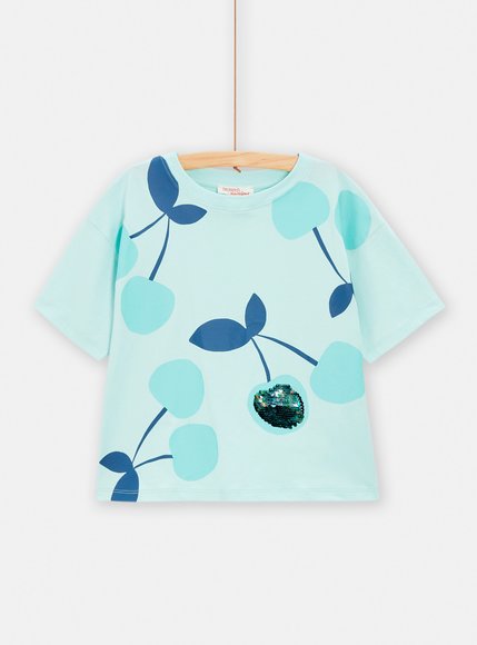 Παιδική Μπλούζα για Κορίτσια Blue Cherries
