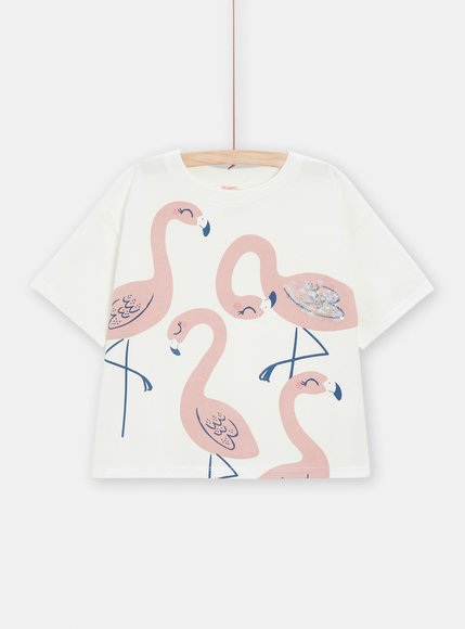 Παιδική Μπλούζα για Κορίτσια White Flamingo