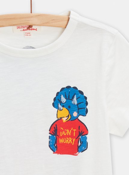 Παιδική Μπλούζα για Αγόρια White Dinosaur