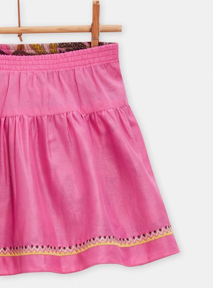 Παιδική Φούστα για Κορίτσια Pink Leaves