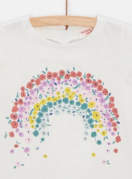 Παιδική Μπλούζα για Κορίτσια Flower Rainbow