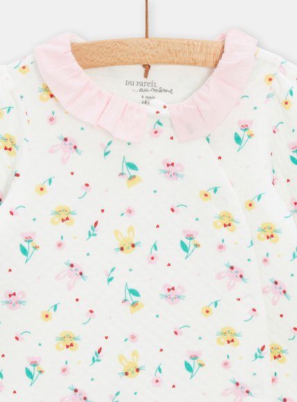 Βρεφικές Πιτζάμες για Κορίτσια Flower Bunny