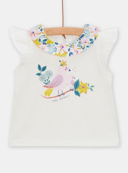 Βρεφική Μπλούζα για Κορίτσια Flower Bird