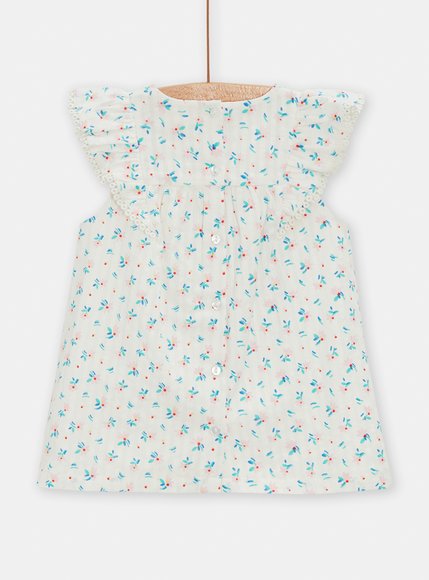 Βρεφικό Φόρεμα για Κορίτσια White Baby Flowers