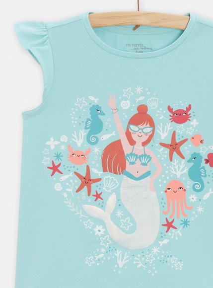 Παιδικές Πιτζάμες για Κορίτσια Blue Mermaid