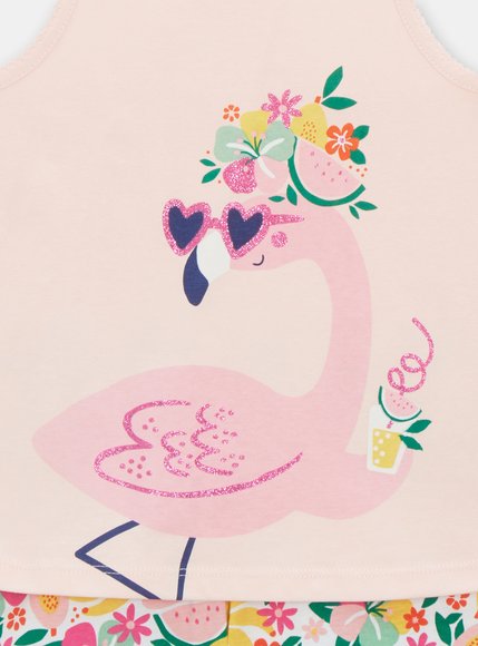 Παιδικό Σετ για Κορίτσια Pink Flamingo