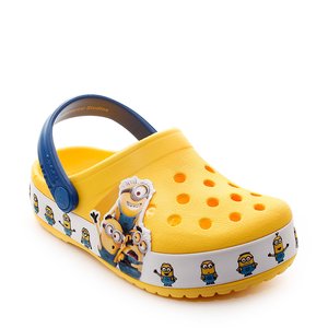 Crocs Crocband Παιδικά Σαμπό Κίτρινο Minions