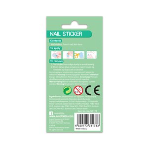 NAIL STICKER-ANIMALS - GLITTER 38PCS