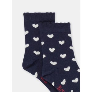 Βρεφικές Κάλτσες για Κορίτσια Μπλε Σκούρο Hearts