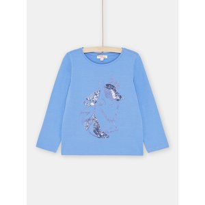 Παδική Μακρυμάνικη Μπλούζα για Κορίτσια Γαλάζιο Unicorn