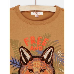 Παιδική Μακρυμάνικη Μπλούζα για Αγόρια Πορτοκαλί Foxy