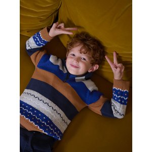Παιδικό Μακρυμάνικο Πουλόβερ για Αγόρια Multicolour Stripes