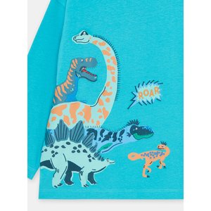 Παιδική Μακρυμάνικη Μπλούζα για Αγόρια Ανοιχτό Μπλε Dinosaurs
