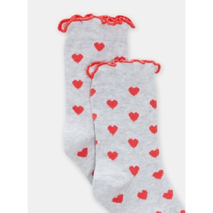 Παιδικές Κάλτσες για Κορίτσια Gray Hearts