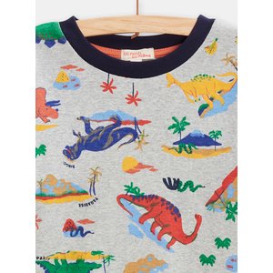 Παιδικές Πιτζάμες για Αγόρια Gray Dinosaur