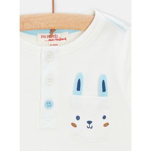 Βρεφική Μπλούζα για Αγόρια White Bunny