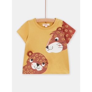 Βρεφική Μπλούζα για Αγόρια Mustard Leopard