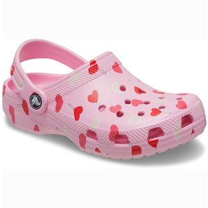 Crocs Crocband Βρεφικά Σαμπό Pink Hearts
