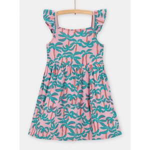 Παιδικό Φόρεμα για Κορίτσια Pink Palm Trees